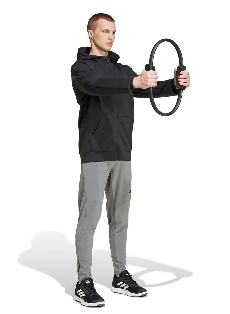 Adidas BLACK D4T Full-Zip Hoodie for Men | Best Price UAE