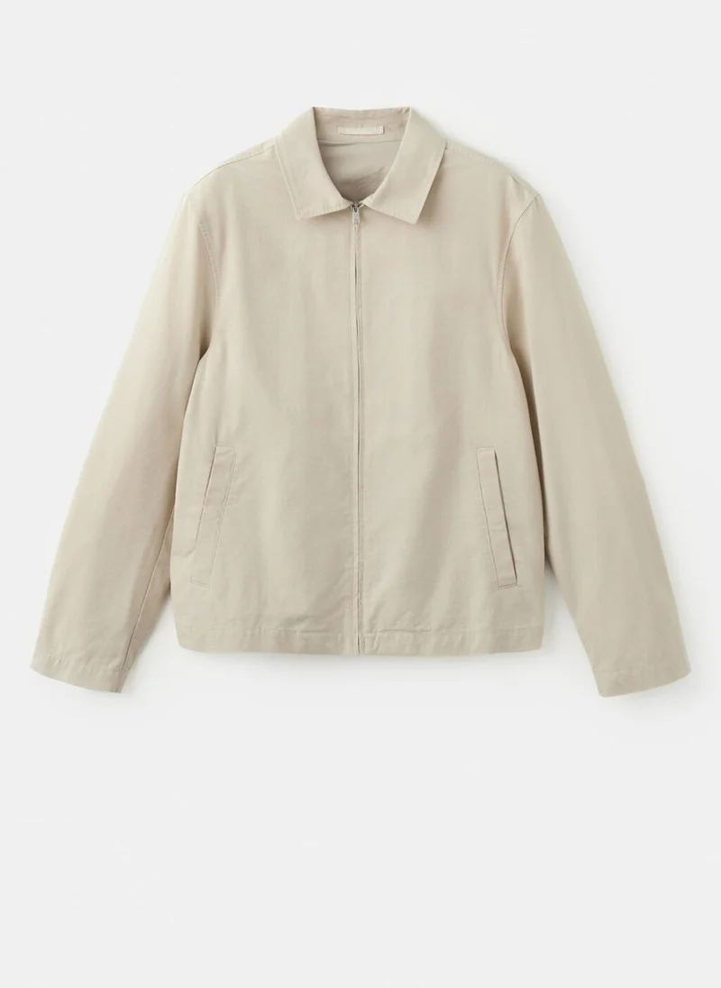 Mango Man  Lightweight cotton lyocell jacket for Men | Best Price UAE