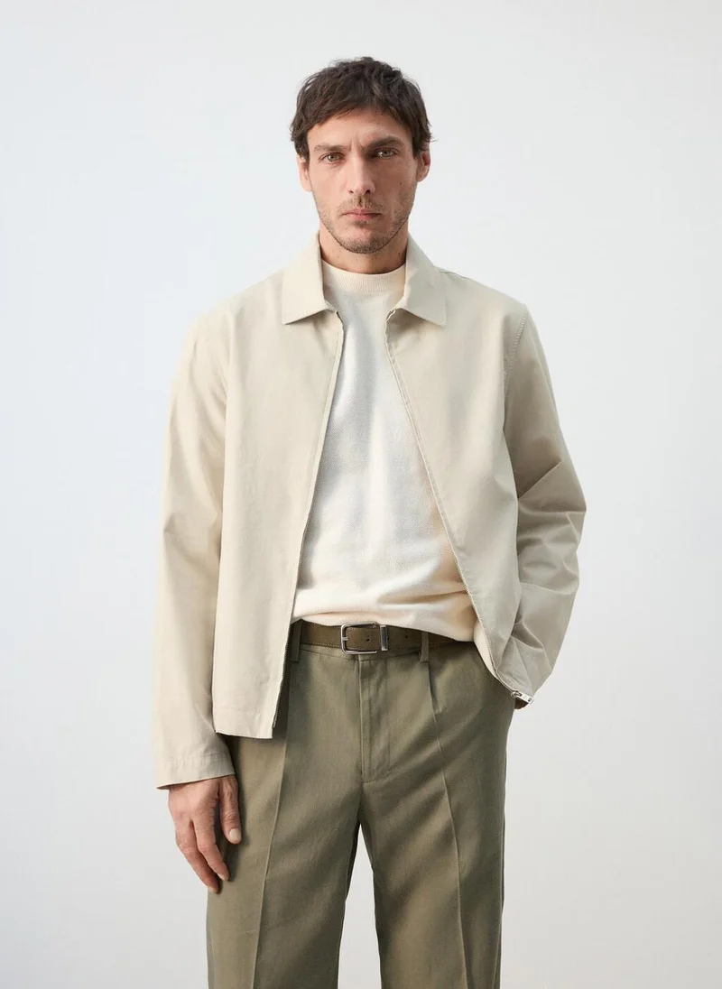 مانجو مان Lightweight cotton lyocell jacket