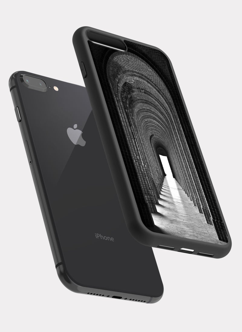 بكسلات كفر ايفون 7 بلس ممر معماري مقوس ابيض - Image 2