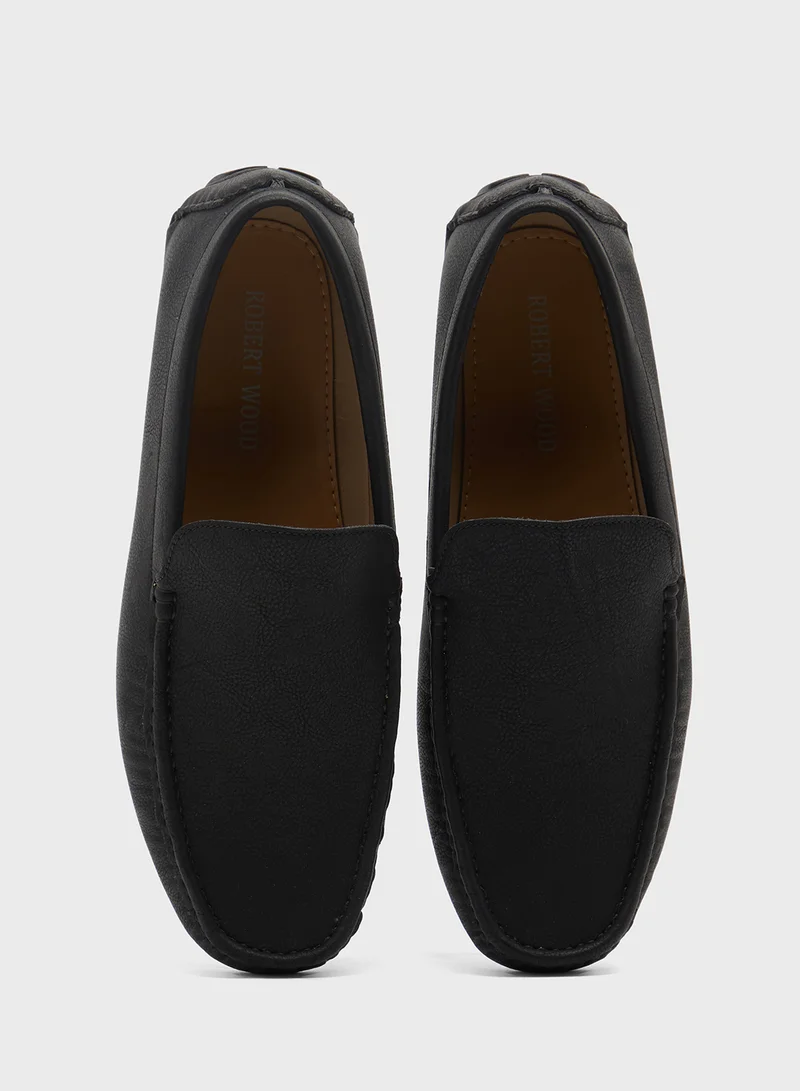 Robert Wood Casual Suede Loafers