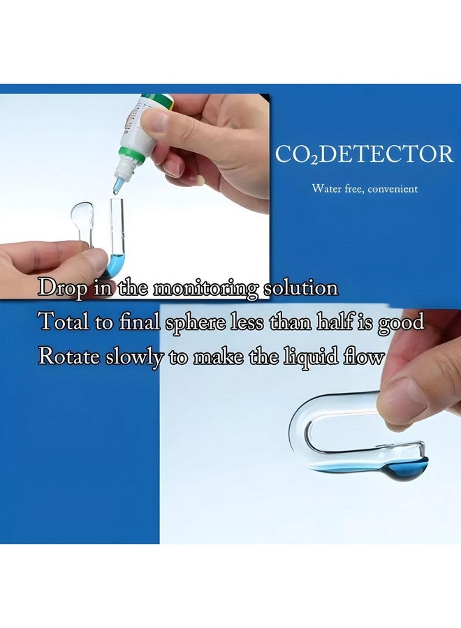 VAYINATO Glass Co2 Hanging Indicator (J Shaped) With Co2 Liquid Solution (15Ml) | Drop Checker For Planted Aquarium By Petzlifeworld - Image 2