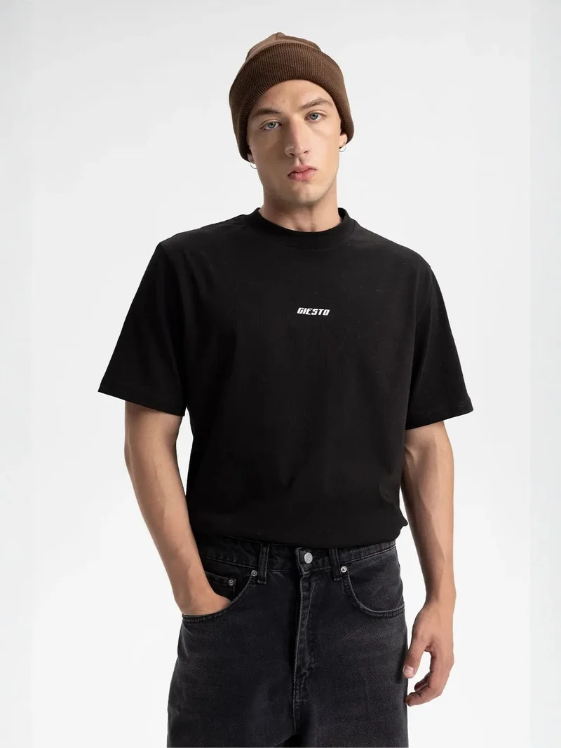 جيستو GIESTO Relaxed Fit Straight Leg Jeans