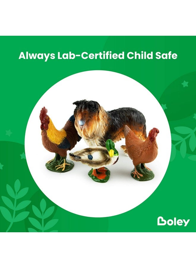 BOLEY Boley Farm Animal Figures - 12 Pack Realistic Plastic Animal Toys for Kids Ages 3 and Up - Image 4
