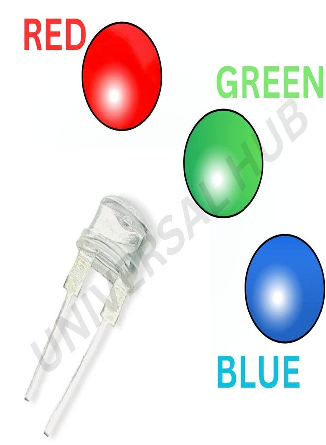 UNIVERSAL HUB 8mm RGB Multicolor Led Light Auto Flashing For Science Projects DIY Hobby Kit 10pcs - Image 2