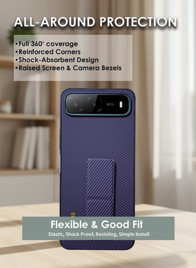 غطاء خلفي من السيليكون لهاتف Infinix Hot 60i 5G - غطاء من السيليكون الحراري المرن (TPU)، متين وذو فتحات دقيقة - حماية من الخدوش والغبار والبقع، غطاء مقاوم للصدمات والماء لهاتف Infinix Hot 60i - بنفسجي - Image 4