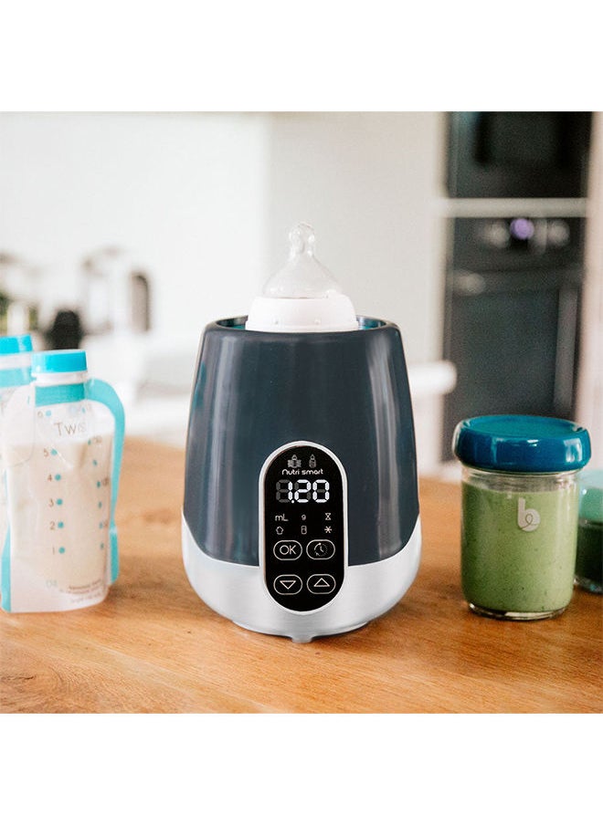 babymoov جهاز تدفئة الطعام والزجاجات للسيارة والمنزل من Nutrismart، شاشة LCD قابلة للبرمجة، 80 ثانية لتسخين 65 مل من الماء  - Image 3