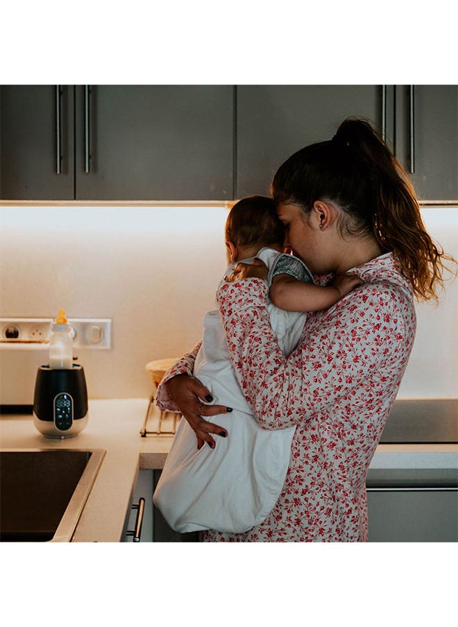 babymoov جهاز تدفئة الطعام والزجاجات للسيارة والمنزل من Nutrismart، شاشة LCD قابلة للبرمجة، 80 ثانية لتسخين 65 مل من الماء  - Image 5