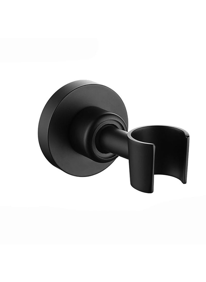 Sweet seven 360° Adjustable Shower Head Holder Wall Mount - Nail-Free, Waterproof, SUS304 Stainless Steel, Matte Black - Image 1