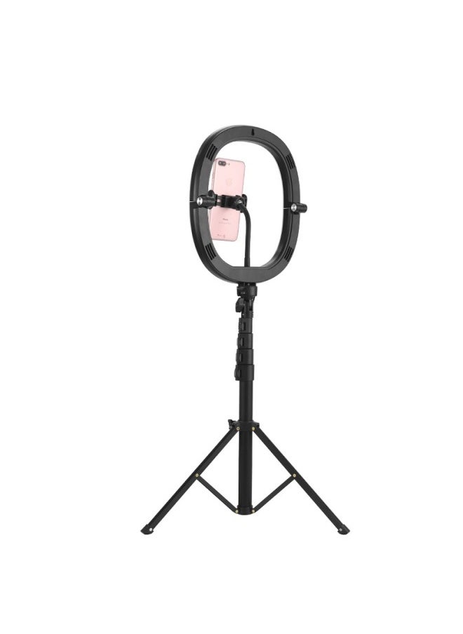 Generic 12-inch Three-color Foldable Ring Light Beauty Selfie Led Ring Mobile Phone Video Live Fill Light Bracket-Specifications:12-inch Folding Ring Light + Desktop Bracket  - Image 5