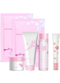 6Pcs Amino Acid Skin Care Products Set Sakura Skin Care Sets Nicotinamide Skin Care Gift Set For Women Girls Skincare Routine Set Face Care Kit With Cleanser Mask Toner Eye Cream Moisturizer - pzsku/Z6619C6E259D3C408AEBCZ/45/_/1720446250/e2cfe236-b3e9-4277-8ed6-7c714d4a0930