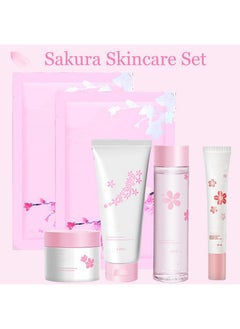 6Pcs Amino Acid Skin Care Products Set Sakura Skin Care Sets Nicotinamide Skin Care Gift Set For Women Girls Skincare Routine Set Face Care Kit With Cleanser Mask Toner Eye Cream Moisturizer - pzsku/Z6619C6E259D3C408AEBCZ/45/_/1720446251/d269ffb0-fdf3-49e6-8c75-cd544e74e9a5