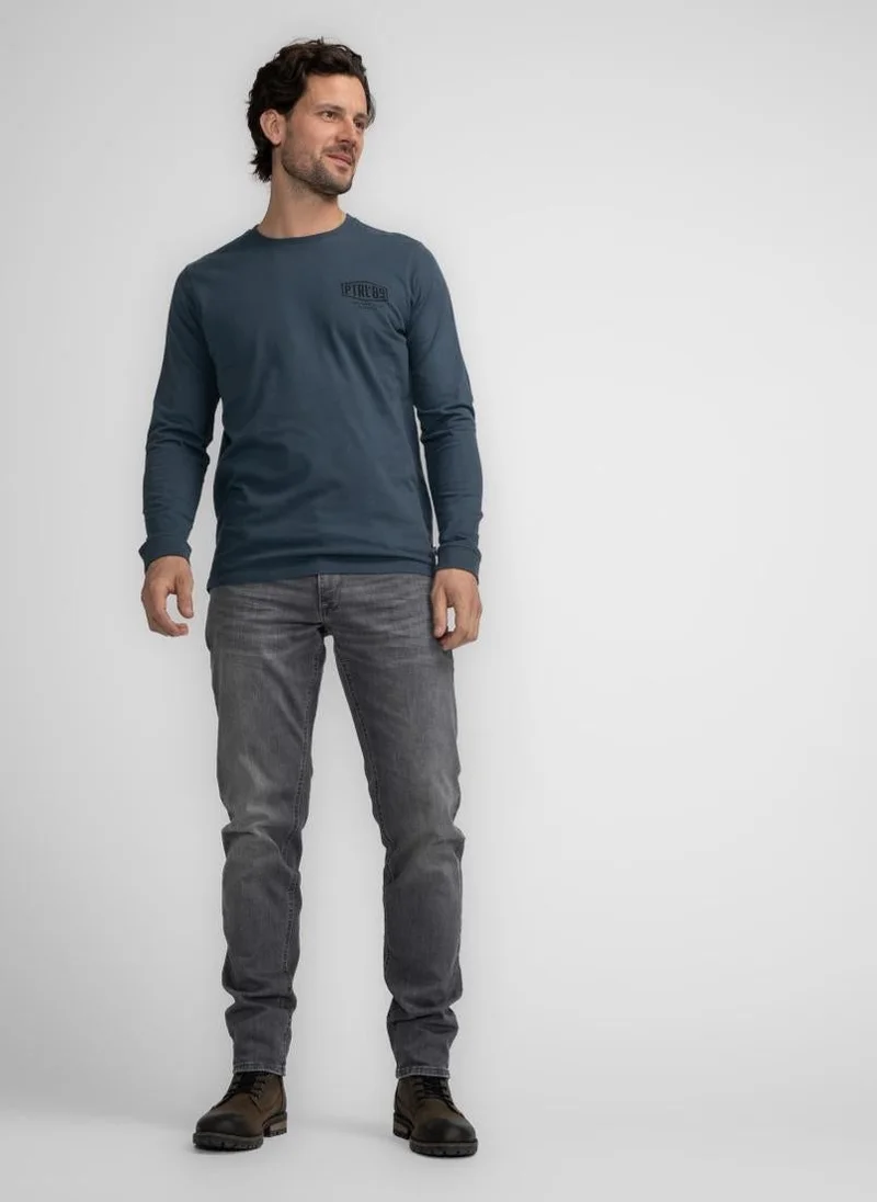 Petrol Industries 5185-Midnight Blue Men T-Shirt LS Classic Print for Men | Best Price UAE