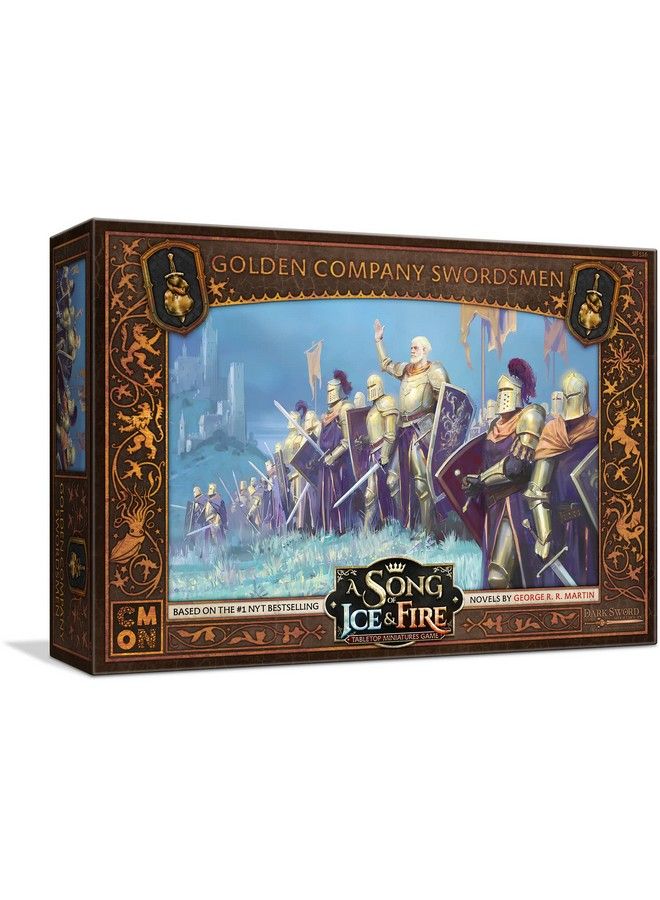 CMON A Song Of Ice And Fire Tabletop Miniatures Game Golden Company Swordsmen Unit Box ; Strategy Game For Teens And Adults ; Ages 14+ ; 2+ Players ; Average Playtime 45 60 Minutes ; Made - Image 1