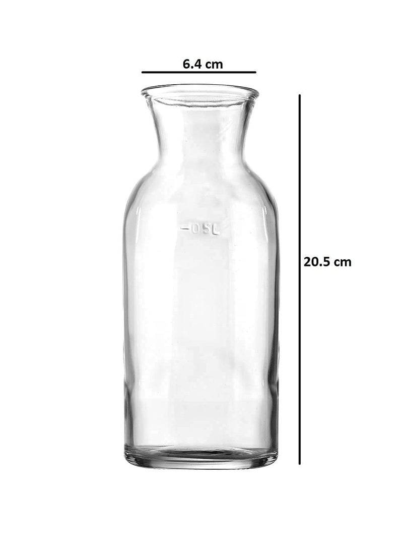 smart serve Smart Serve Bar CarafePitcherJuiceWaterMilkWhiskeyRumBeerWine Decanter Glass 500Ml Clear  - Image 4
