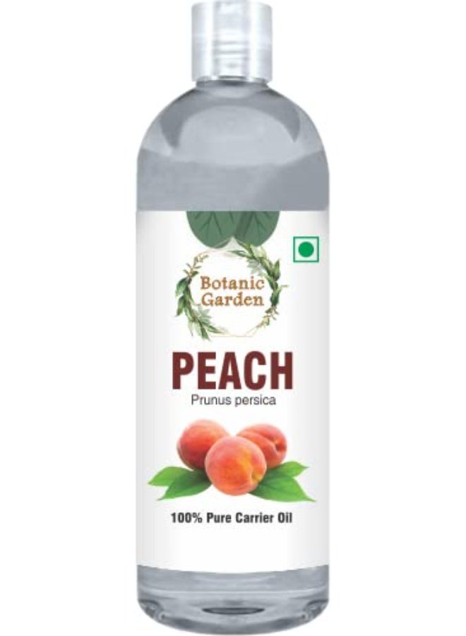 BOTANIC GARDEN Peach Oil - 100% Pure & Natural, Undiluted oil Natural Therapeutic Grade Cold Pressed for Skin & Hair (200 ML) - Image 1