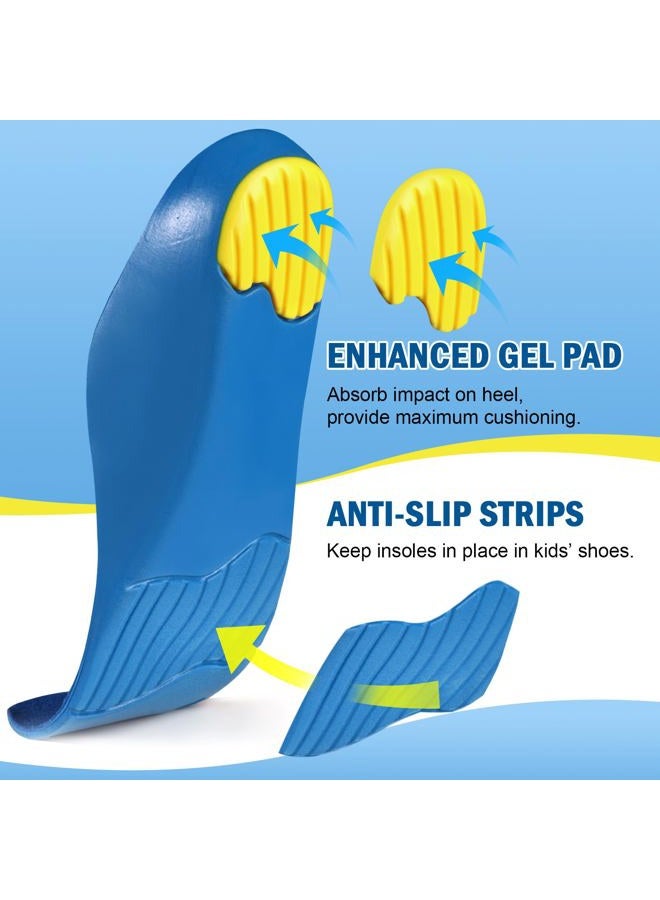Ailaka Kids Orthotic Cushioning Arch Support Shoe Insoles, Children Pu Foam Inserts for Flat feet, Plantar Fasciitis, Feet Heel Pain Relief - Image 5
