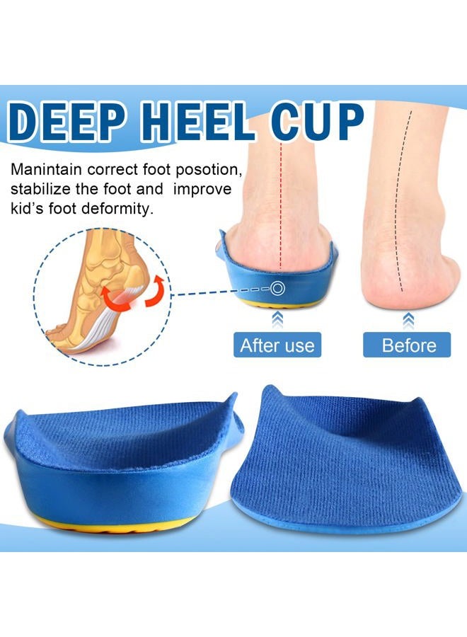 Ailaka Kids Orthotic Cushioning Arch Support Shoe Insoles, Children Pu Foam Inserts for Flat feet, Plantar Fasciitis, Feet Heel Pain Relief - Image 4