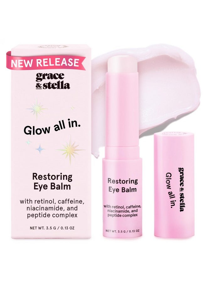 Grace & Stella - grace & stella Under Eye Brightener Balm Stick - Retinol & Caffeine Eye Cream with for Dark Circles, Puffiness, Wrinkles - Instantly Hydrate and Brighten Undereye Area - Vegan Skincare (0.13oz / 3.5g) - Image 1