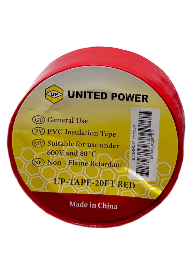 UNITED POWER PVC Electrical Tape - Red  - Image 1