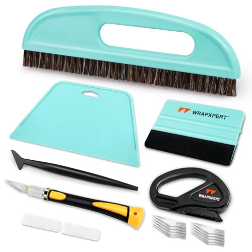 WRAPXPERT Wallpaper Smoothing Tool,Wallpaper Tools Included Felt Squeegee,Craft Knife,Wallpaper Brush,Wallpaper Scraper Tool for Peel and Stick Wallpaper,Window Tint Film,Wallpaper Adhesive - Image 1