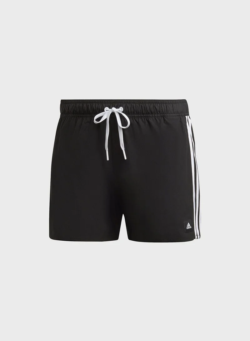 Adidas 3-Stripes CLX Very-Short-Length Swim Shorts