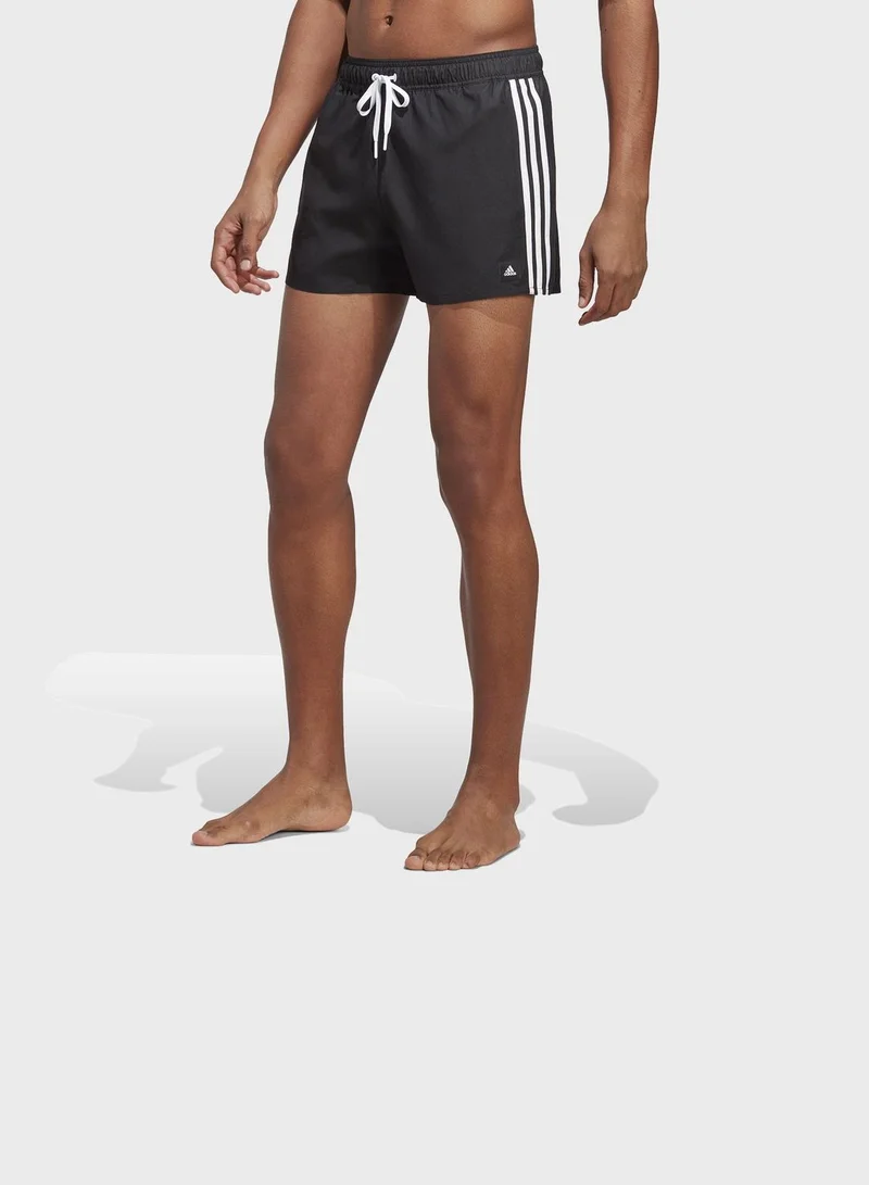 Adidas 3-Stripes CLX Very-Short-Length Swim Shorts