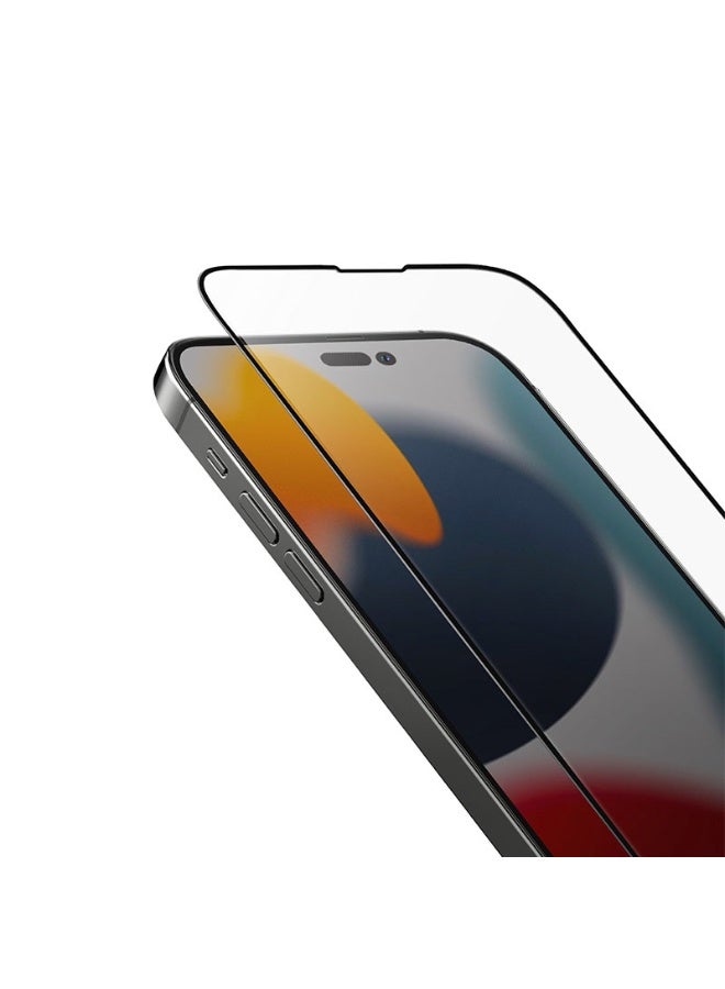 بروستايل واقي شاشة iPhone 14 Pro Max - زجاج مقوى 9H، مقاوم للخدش، شفاف للغاية، تغطية كاملة - Image 1