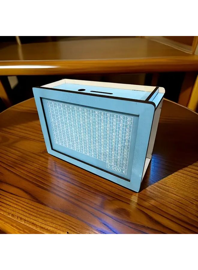 بنك بنس خشبي وردي لحفظ الأهداف لتوفير العائلة زينة مكتبية هدية - Image 3