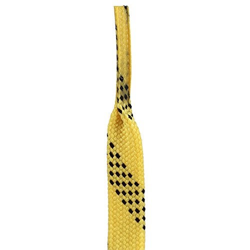 Elite Hockey رباط حذاء هوكي إلت برولاس مشمع - أصفر - 120" - Image 4