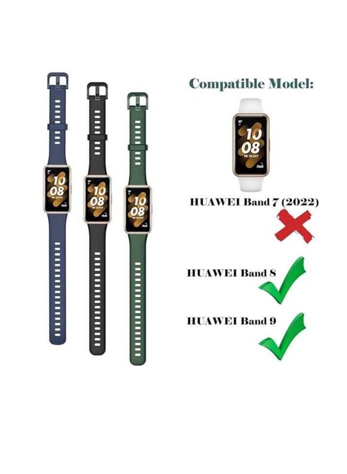 ASIV 4Pcs Silicone Strap for Huawei Band 8 Replacement Belt Watchband for Huawei Band 8 WristBand Bracelet - Image 2