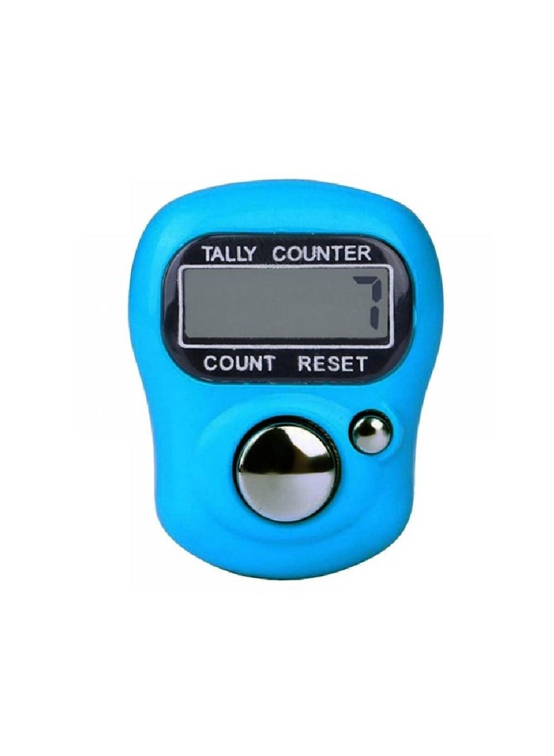 Digital Tasbeeh Tally Counter Mini Digital Finger Counter Clicker Counter Electronic Hand Tasbih Counter Blue 