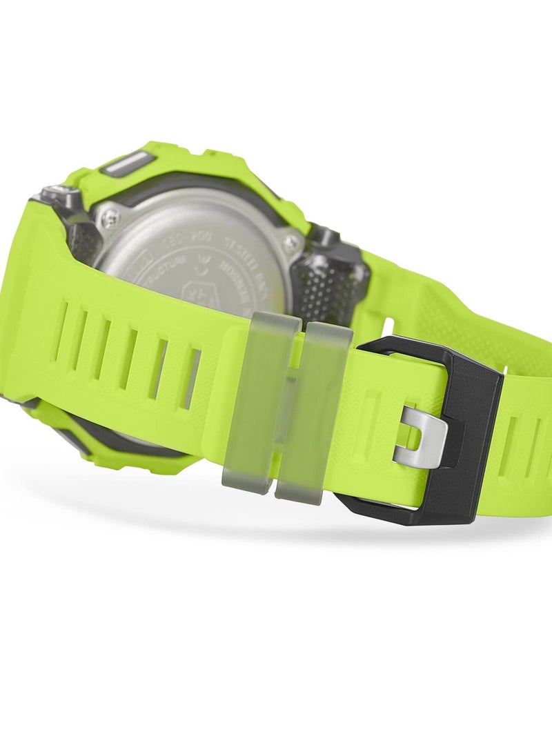 Casio Digital Black Dial Men's Watch Fluorescent Lime - GBD-200-9DR