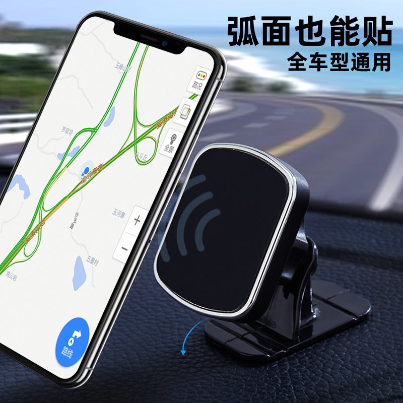 حامل جوال مغناطيسي للسيارة مع تثبيت على لوحة القيادة وفتحة التكييف ودوران 360 درجة لـمناسب لمعظم الهواتف باللون الأسود للاستخدام الخارجي سهل الحمل للهدايا - Image 3