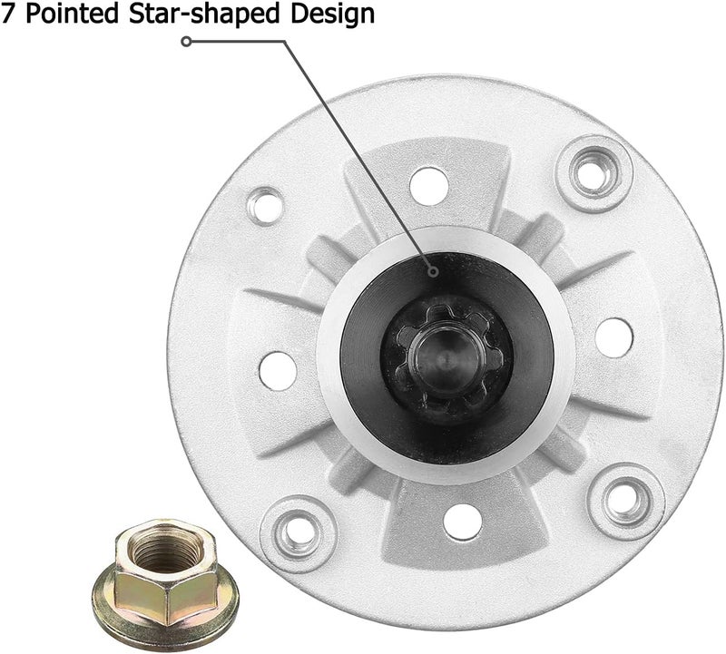 Fourtry GY20454 Spindle Fit for John Deere Mower - Spindle Assembly Fit for John Deere LA135 LA115 LA125 LA145 LA105 LA130 D140 D130 D105 D110 L110 X110 42" 48" Lawn Mower Tractor, Replace GY20962 - Image 5