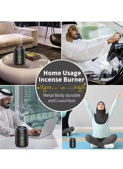 Smart Bukhoor Burner, Portable, Premium Quality, Electric Oud Incense Burner, Rechargeable USB Aroma Diffuser, Car Bukhoor Burner, Electronic Bakhoor Burner, for Home, Car, Ramadan/Eid Gifts - pzsku/Z661AA076CE3D30A3D68CZ/45/_/1740826523/c35229bd-84a6-4975-805b-9ec74a3dec80