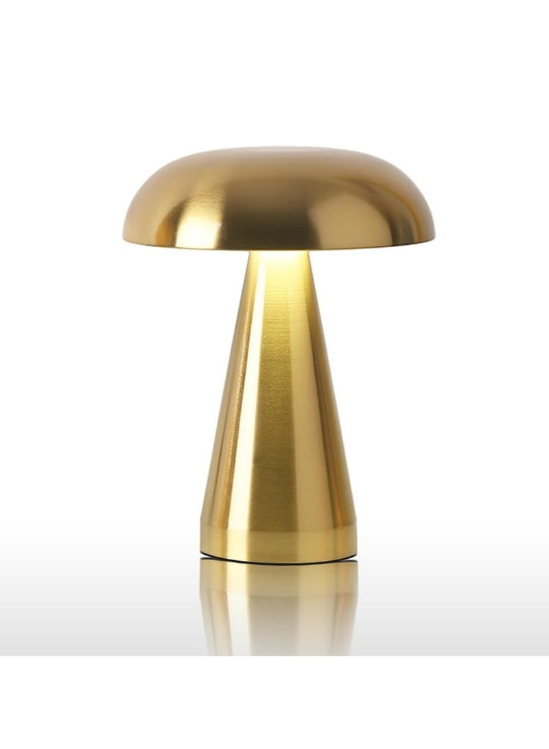 LED Cordless Table Lamp, Rechargeable Battery Touch 3 Level Brightness Night Light, for Bedroom Living Room Dorm Study Desk Lamp,Gold - Image 1