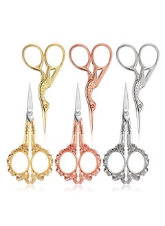 KASTWAVE 6PCS Embroidery Scissors, Crane Scissors Plum Scissors, Stainless Steel Head Tailor Scissors, DIY Tools for Embroidery, Crafts, Needlework, Artwork  - Image 1