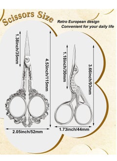 KASTWAVE 6PCS Embroidery Scissors, Crane Scissors Plum Scissors, Stainless Steel Head Tailor Scissors, DIY Tools for Embroidery, Crafts, Needlework, Artwork  - Image 5
