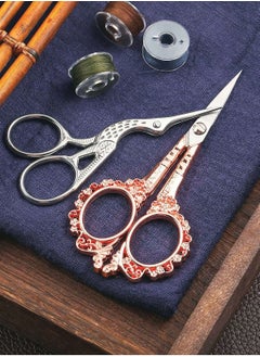 KASTWAVE 6PCS Embroidery Scissors, Crane Scissors Plum Scissors, Stainless Steel Head Tailor Scissors, DIY Tools for Embroidery, Crafts, Needlework, Artwork  - Image 4