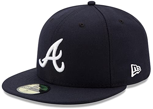New Era MLB 59FIFTY Team Color Authentic Collection Fitted On Field Game Cap Hat (as1, Numeric, Numeric_7_and_3_Quarters, Atlanta Braves) - Image 1