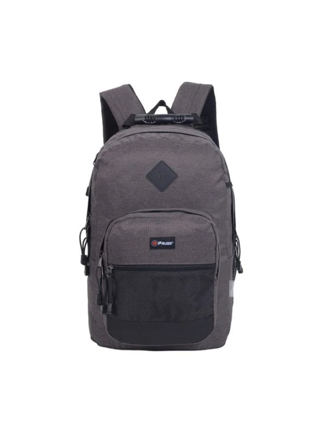 Pause Boys' Grey Backpack 18 inch - Image 1