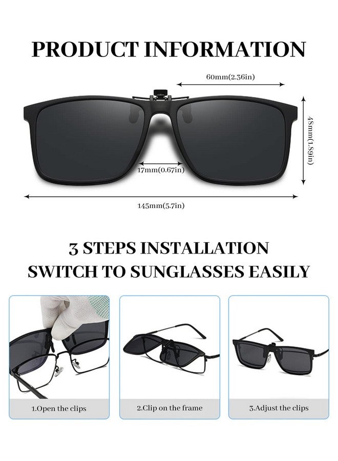 LUFF Polarized Clip On Sunglasses Men Women Comfortable Flip Up Myopic Glasses For Outdoordrivingfishing - Image 5