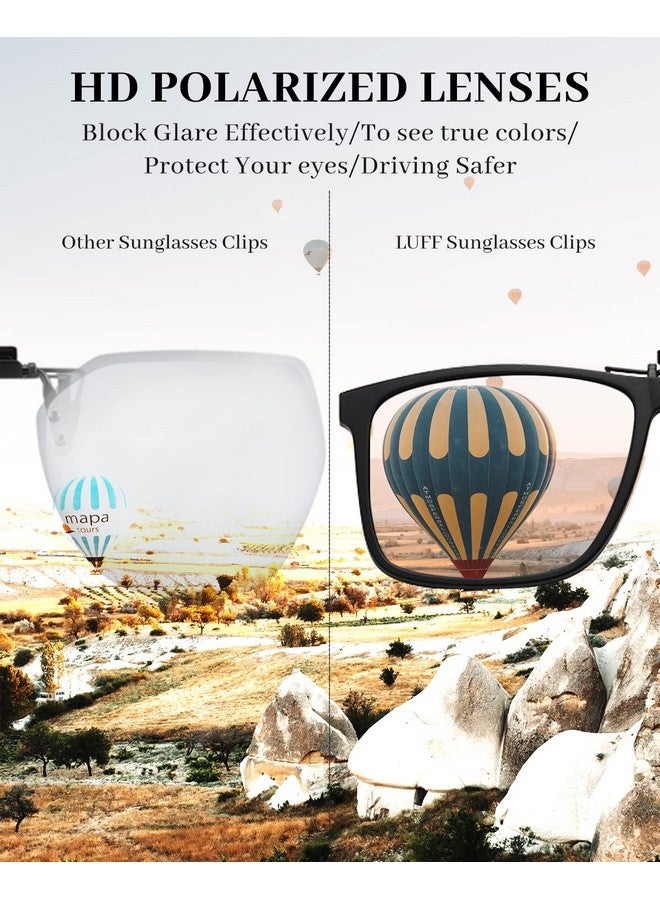 LUFF Polarized Clip On Sunglasses Men Women Comfortable Flip Up Myopic Glasses For Outdoordrivingfishing - Image 3