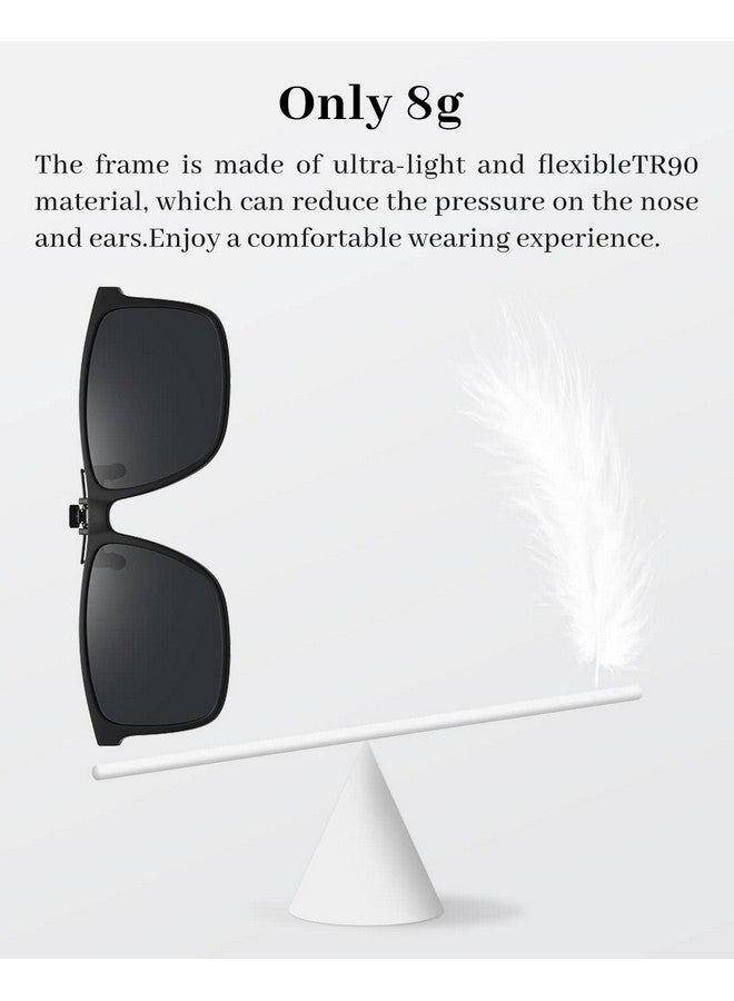 LUFF Polarized Clip On Sunglasses Men Women Comfortable Flip Up Myopic Glasses For Outdoordrivingfishing - Image 4