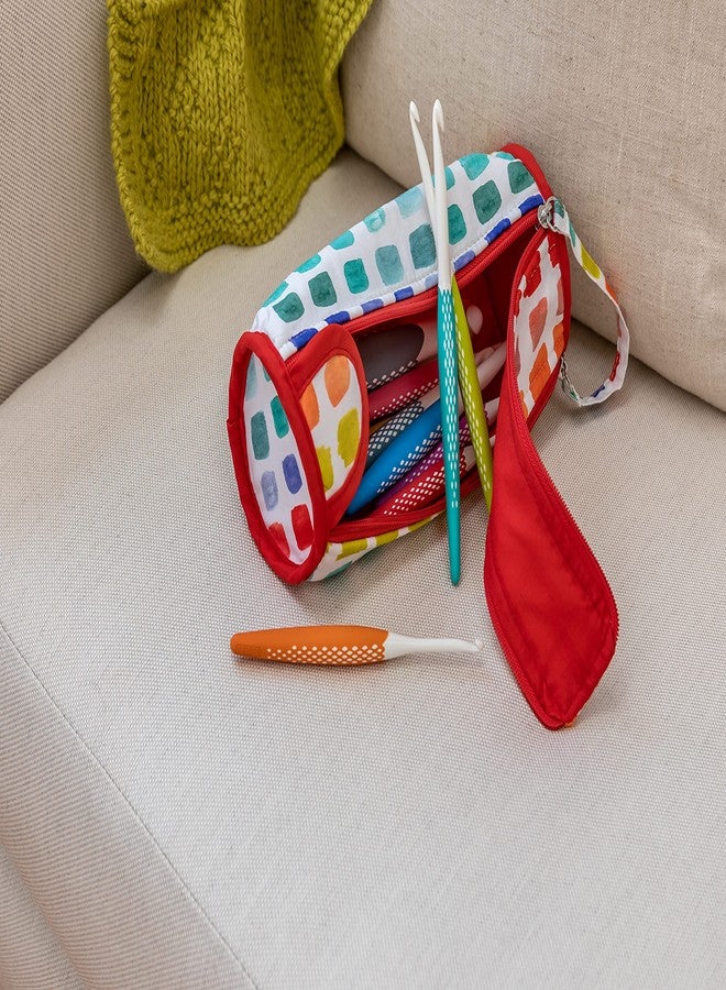 Prym Crochet Hook Roll & Organizer, Rainbow Specks - Image 5