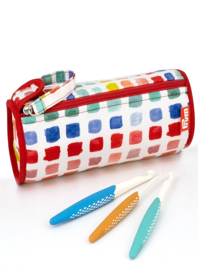 Prym Crochet Hook Roll & Organizer, Rainbow Specks - Image 3