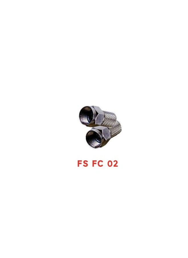 fujistar - fujistar FS-FC-02 Copper F Connectors High-Performance Coaxial Cable Connectors pack of 12 - Image 1