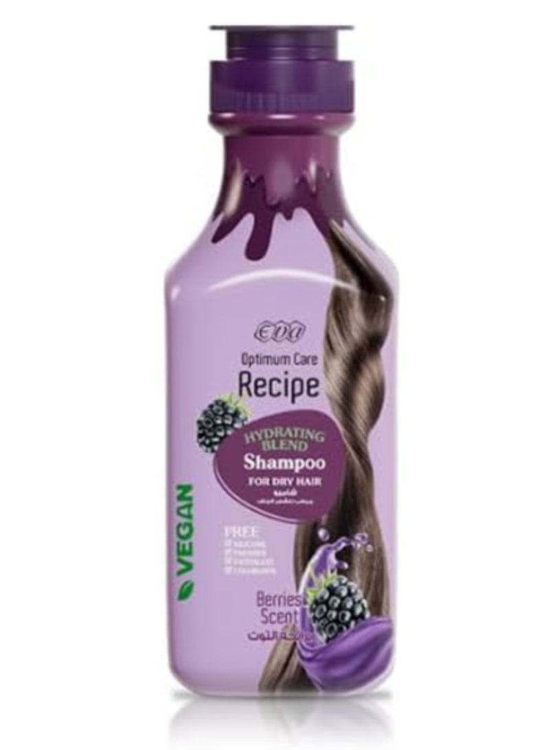 Eva Optimum Care Recipe Hydrating Blend Shampoo Berries Scent - 350 Ml