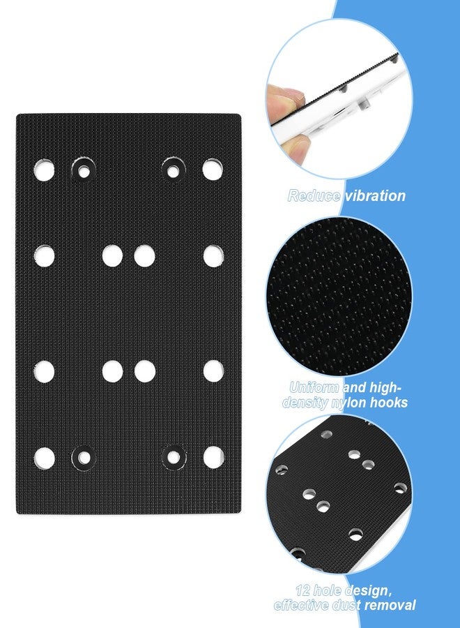 YIGUCS 489252 RTS 400 Replacement Pad 80mm X 130mm (3 5/32 x 5 1/4 in) Soft 12 Holes Fits for RTS 400 RS 400 RTSC 400 Random Orbit Sanders - Image 3